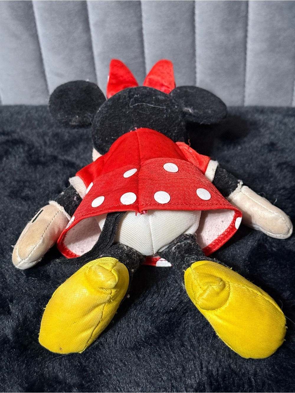 💞4/$35- Disney Minnie Mouse Plush Red Polka Dot Dress Stuffed Animal - Picture 2 of 2